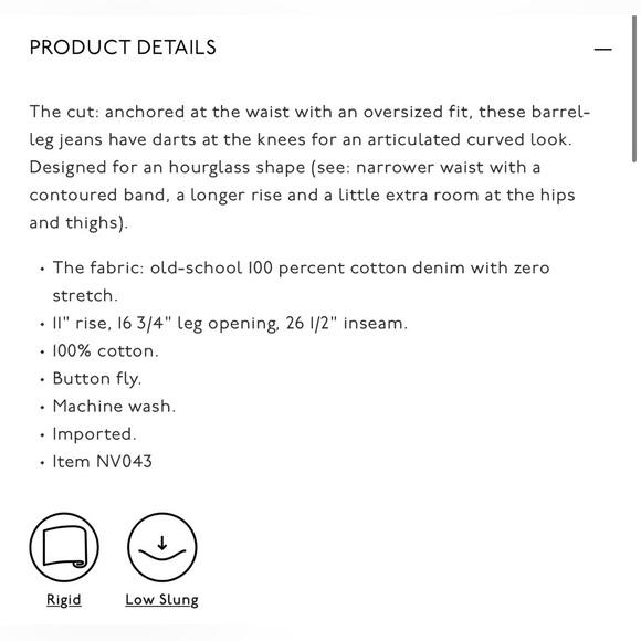 Madewell The Curvy Darted Barrel Leg Jean - Picture 5 of 5